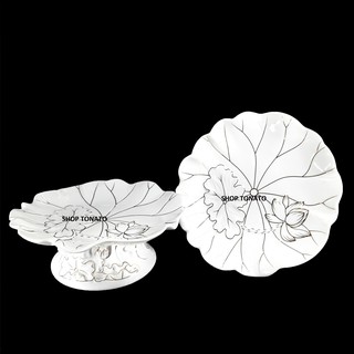 DĨA TRÁI CÂY SEN SÓNG ĐƯỜNG KÍNH 18CM,20CM
