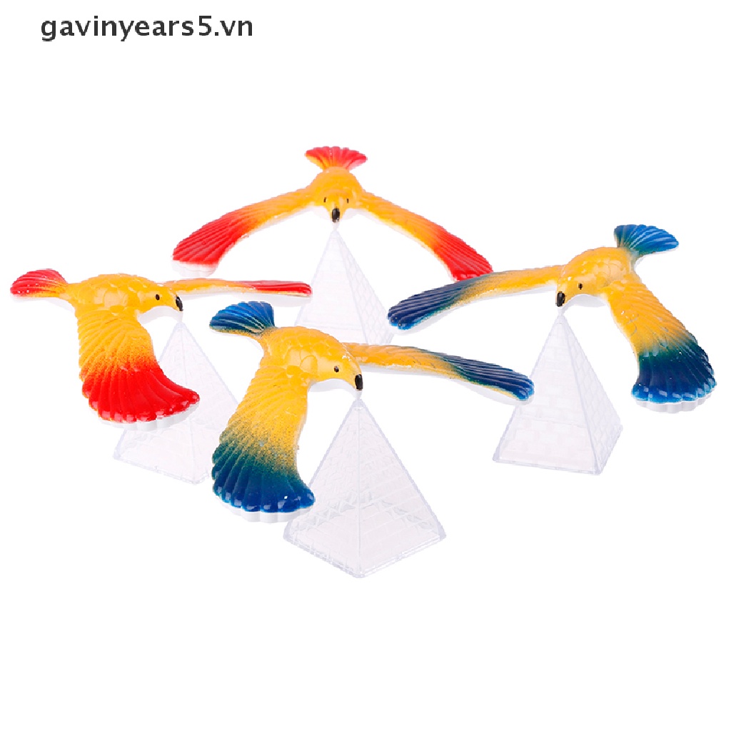 Set đồ chơi hình chú chim giữ thăng bằng + kim tự tháp đồ chơi khoa học thú vị cho bé
