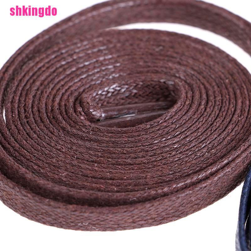 Cặp dây giày da tròn dẹt 80cm/100cm/120cm/150cm