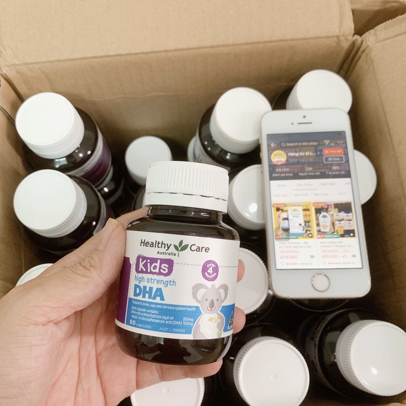 DHA Healthy Care cho Bé Vị Chanh 60 viên