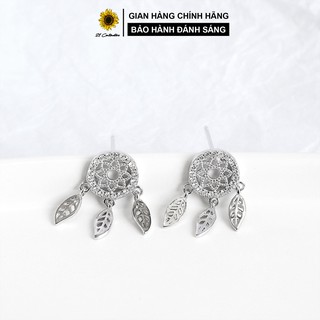 Khuyên tai bạc Dream Catcher đính đá Bông tai bạc Tiệm bạc 21 Centimeters