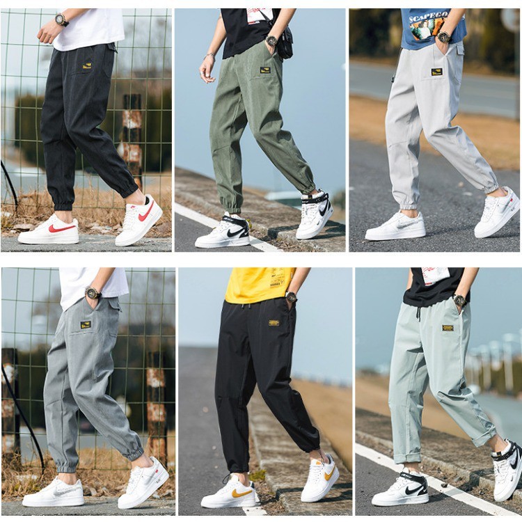 Quần Jogger Kaki-Quần Kaki Túi Hôp (Logo) Cao Cấp 4 Màu Phong Cách Hàn Quốc