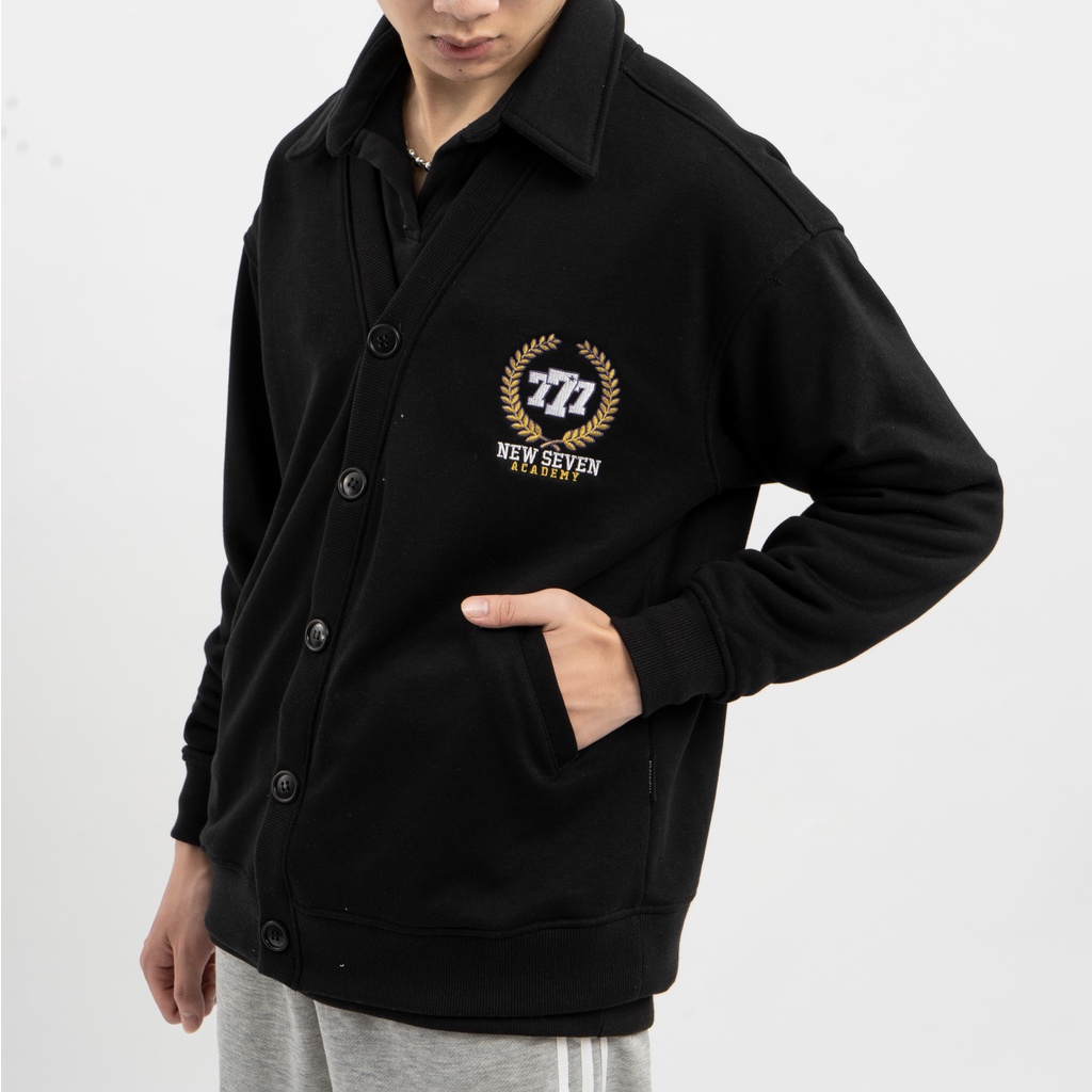 Áo Khoác Cardigan N7 Newseven ACADEMY basic nam nữ form rộng Local Brand