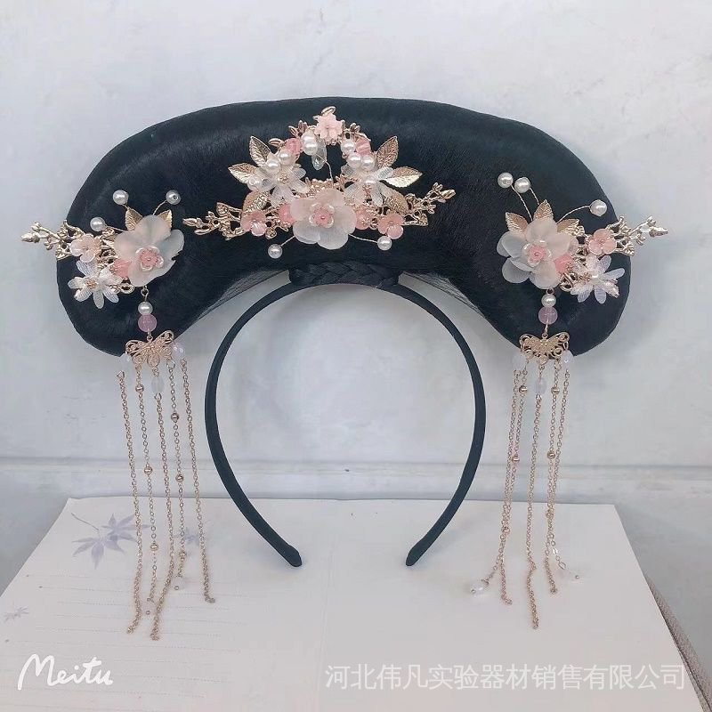 Mũ Lưới Cài Tóc Phong Cách Dân Tộc Làm Phụ Kiện Chụp Ảnh Cho Người Lớn Và Trẻ Em