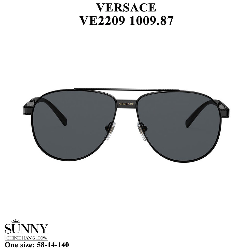 Kính mát chính hãng nam nữ Versace VE2209 màu sắc thời trang, thiết kế dễ đeo bảo vệ mắt