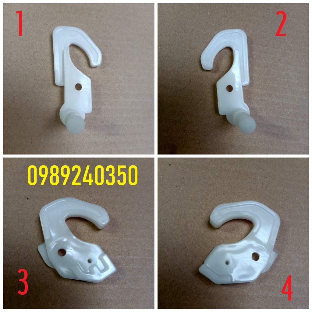 Bộ 4 Ngoàm giữ cánh cửa tủ lạnh Hitachi tủ 4 cánh chính hãng