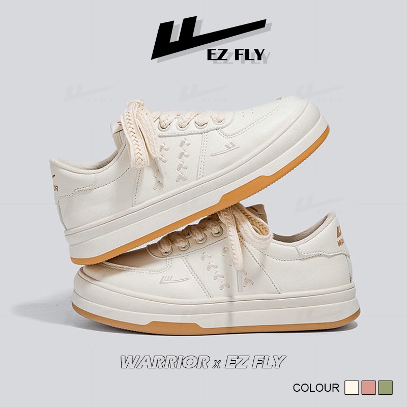 Giày thể thao nữ trắng thời trang WARRIOR-07 , Giày sneaker nữ độn đế cao cấp chống trơn trượt mã WAR07