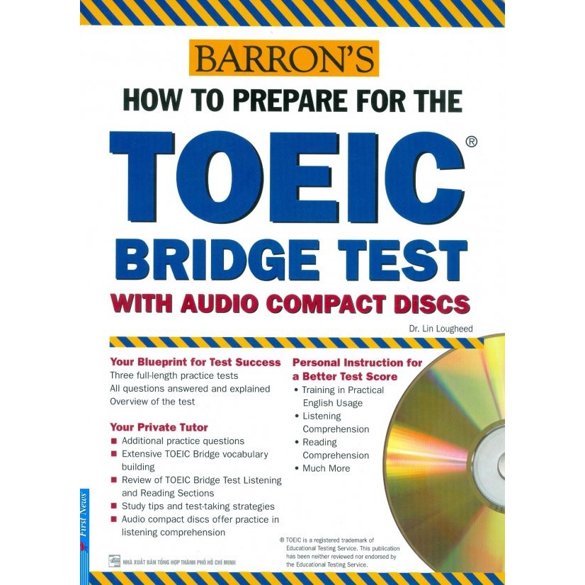 Sách - Barron's How To Prepare For The TOEIC Bridge Test With Audio Compact Discs (Kèm 2 CD) - Tái Bản 2016