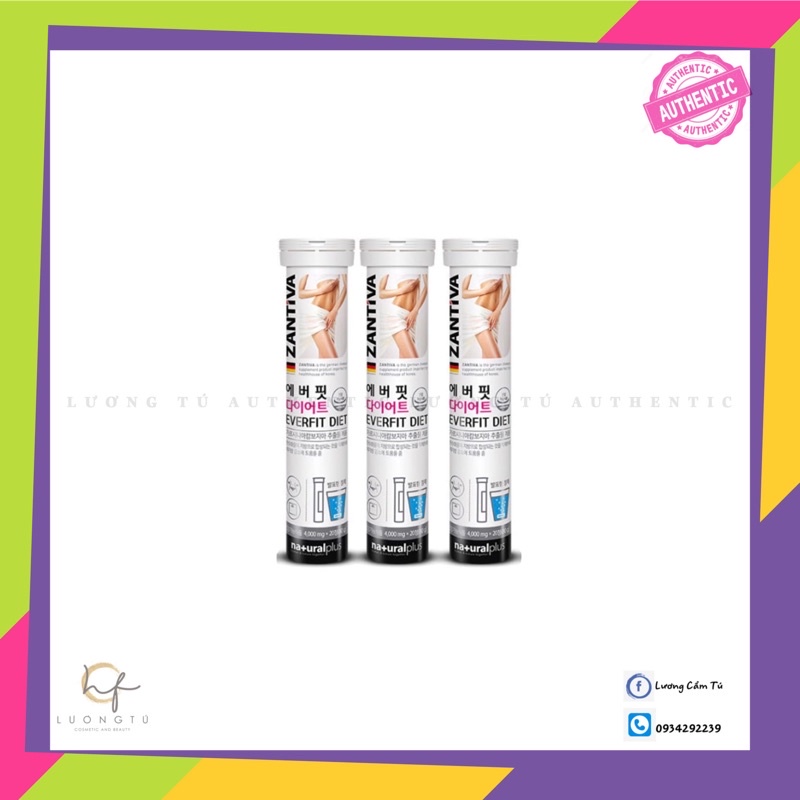 1 ỐNG 20 VIÊN SỦI GIẢM CÂN ZANVITA HÀN QUỐC