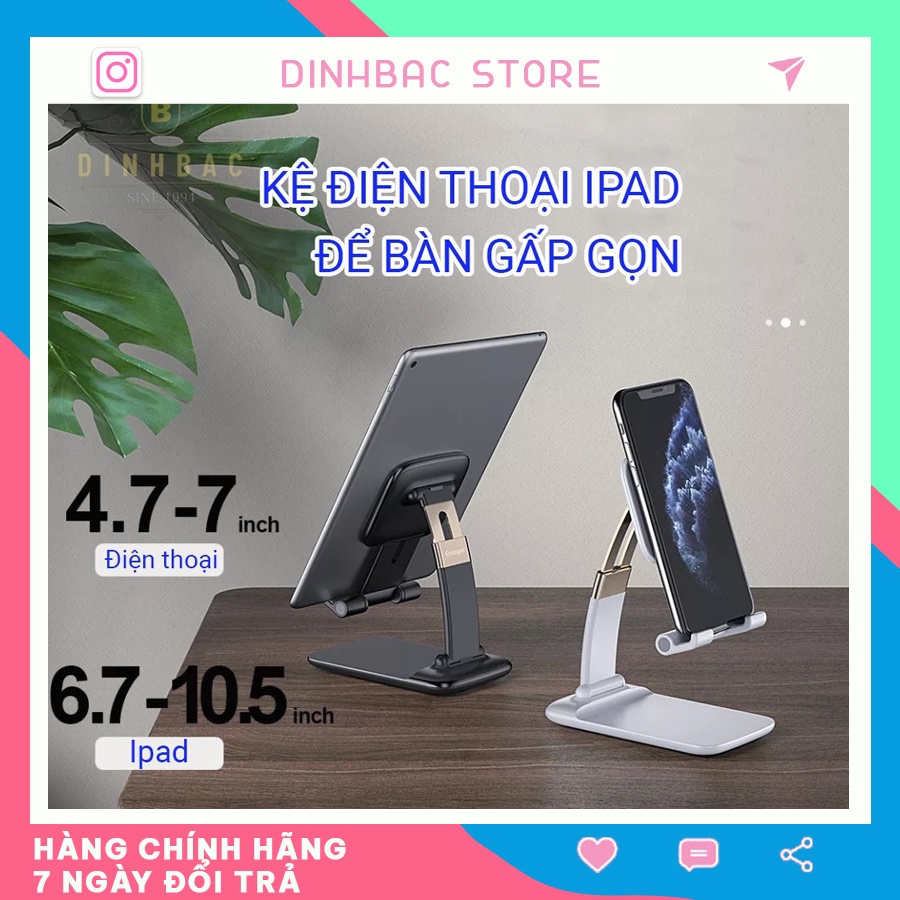 Giá đỡ điện thoại để bàn gấp gọn Đình Bắc Store mã BX02 Có điều chỉnh kích thước Giá đỡ điện thoại để bàn Màu đen