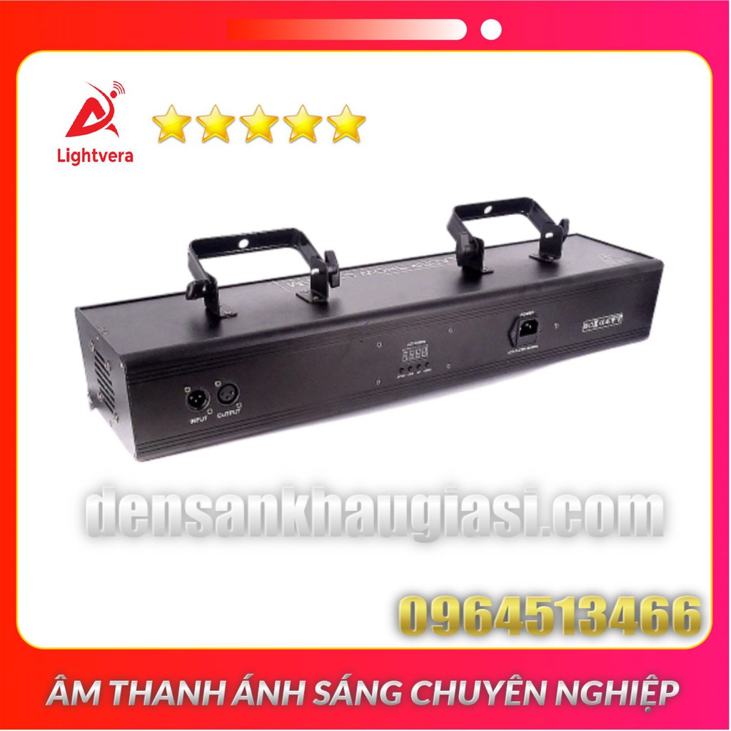 Đèn Laser Quét Tia 4 Cửa 7 Màu Dành Cho Phòng Bay Phòng Karaoke Đèn Sân Khấu Lightvera