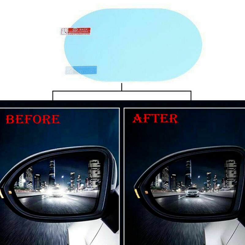 Bộ 2 Phim Dán Kính Chiếu Hậu Chống Thấm Nước Mưa Tiện Dụng