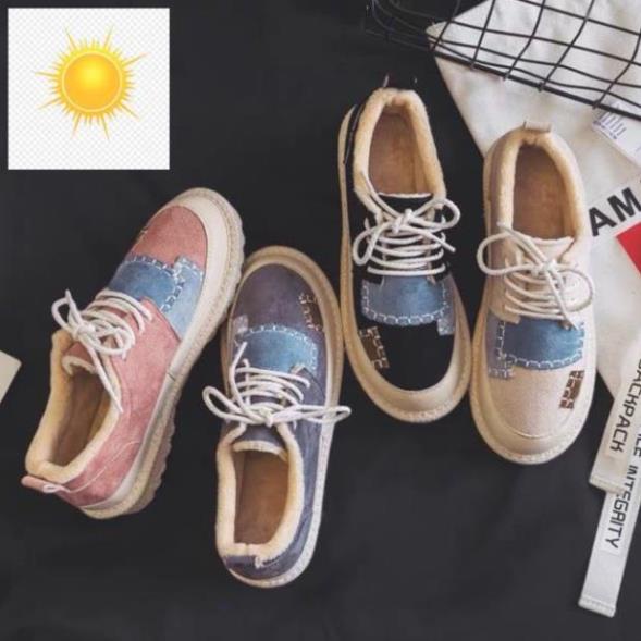 🐟 🤺 Giày oxfords da lộn vintage 🤺