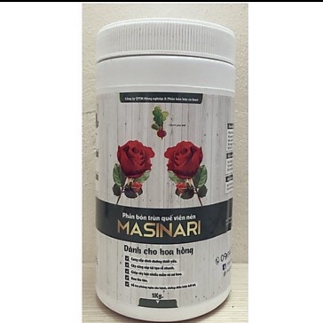 Phân trùn quế Masinari chuyên dành cho hoa Hồng- hộp 1 kg