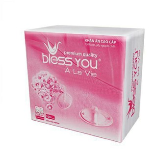 Khăn giấy ăn vuông Bless You 100 tờ
