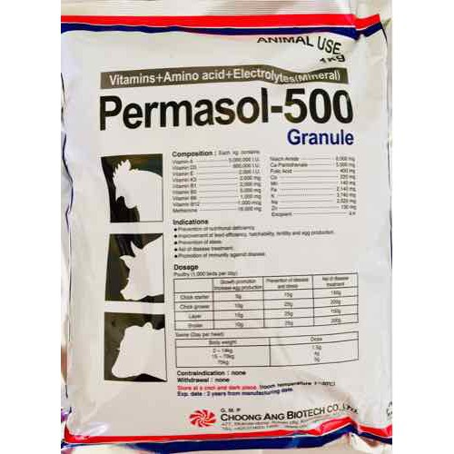 Permasol 500 thuốc bổ toàn diện cho vật nuôi 1kg