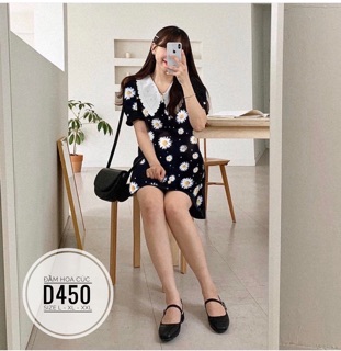 Bigsize Đầm hoa cúc D450
