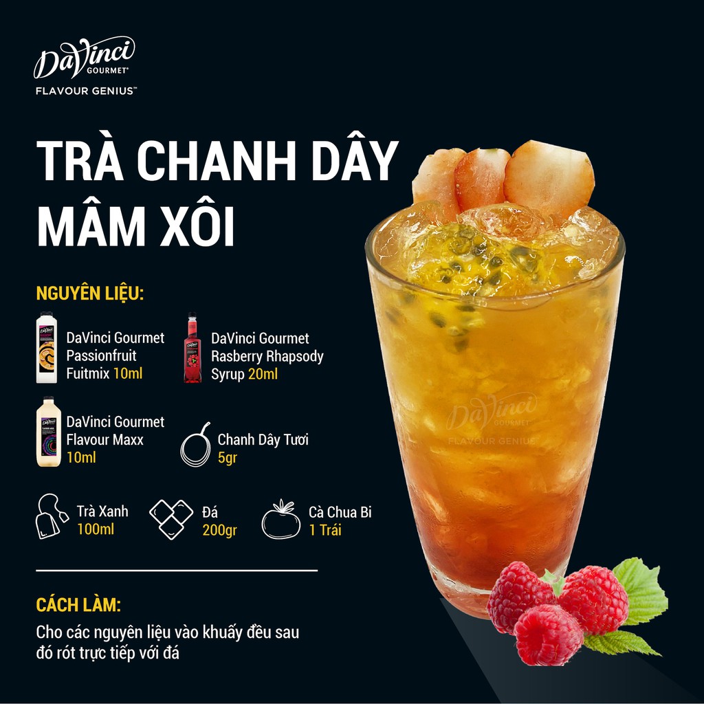Mứt chanh dây / Passionfruit Fruitmix - DaVinci Gourmet 1L