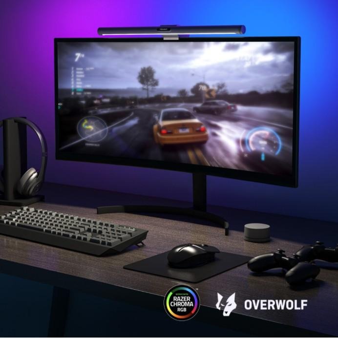 Đèn treo màn hình Yeelight screen light bar chống ánh sáng xanh, led RGB 16 triệu màu, đồng bộ Razer Chroma