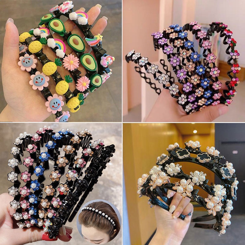 Băng Đô Cài Tóc Gợn Sóng Phong Cách Hàn Quốc Cho Nữ