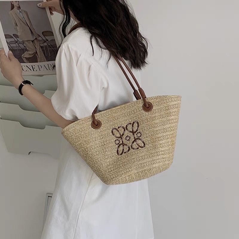 Túi cói đeo vai Loe we đi biển