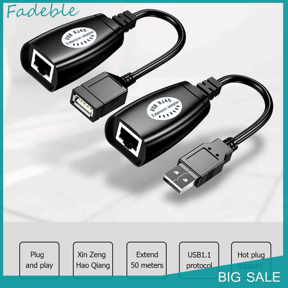 Cáp Khuếch Đại Tín Hiệu Mở Rộng HW-RJ11 USB Sang RJ45 Network LAN