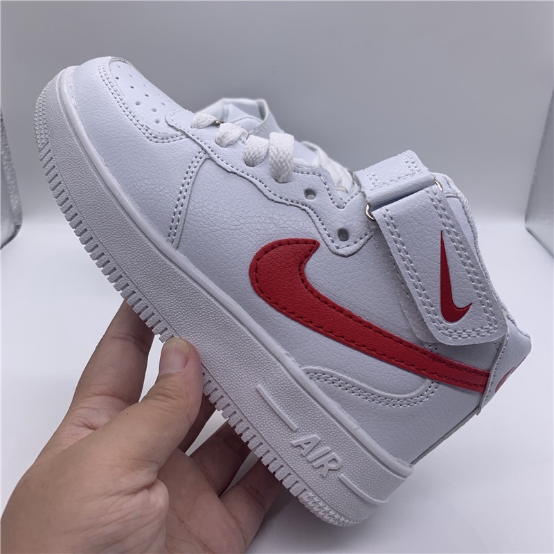 Giày thể thao Nike Air Force 1 Af1 bằng da lộn năng động dành cho bé