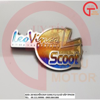 TEMTITAN - LOGO LEOVINCEL SCOOT NHỎ XINH BẰNG TITAN TINH SẢO