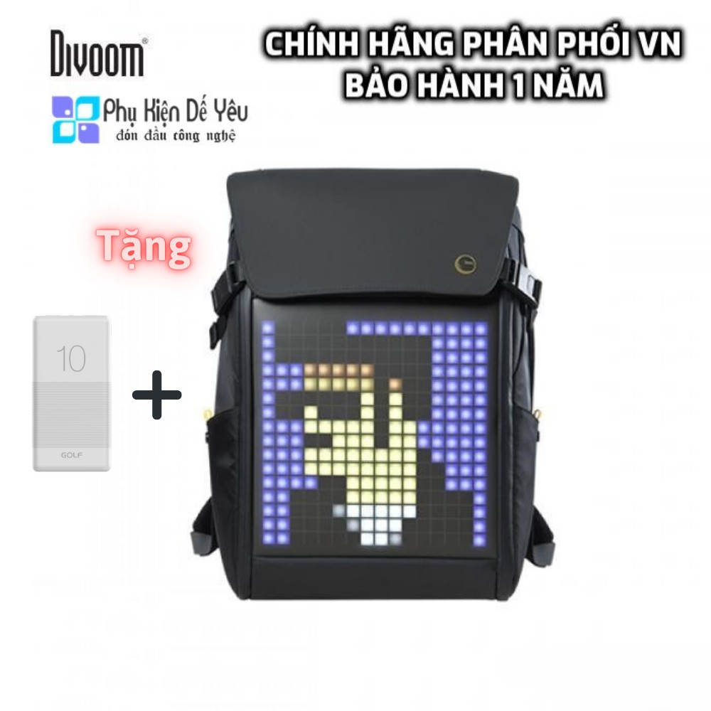 Balo DIVOOM BACKPACK M [CHÍNH HÃNG PHÂN PHỐI, BẢO HÀNH 1 NĂM]