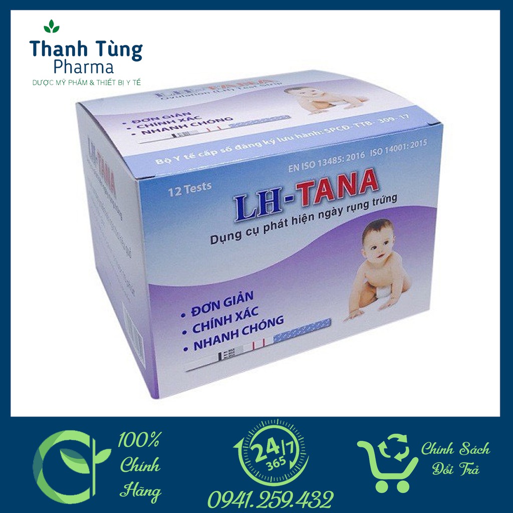 Que thử rụng trứng LH - Tana [Che Tên Kín Đáo] Dụng cụ phát hiện ngày rụng trứng - nhanh chóng - đơn giản và chính xác