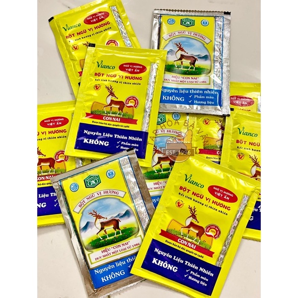 Combo 2 gói bột ngũ vị hương con nai Vinaco 10gr