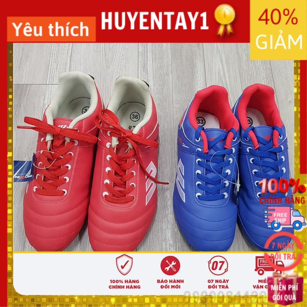 Hot!!! giày đá bóng sân cỏ nhân tạo Prowin -Tặng Tất- KHÂU ĐẾ - đế cao su siêu bền. giày đá bóng đá banh Size 30 Đến 45