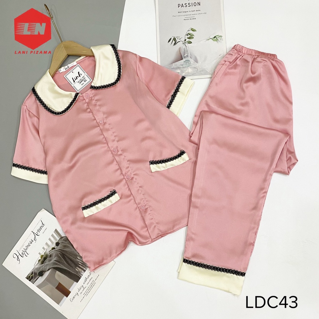 BỘ PIJAMA HÌNH DỄ THƯƠNG, BỘ NGỦ PIZAMA LỤA LATIN MỀM MỊN MÁT- Lani Pizama