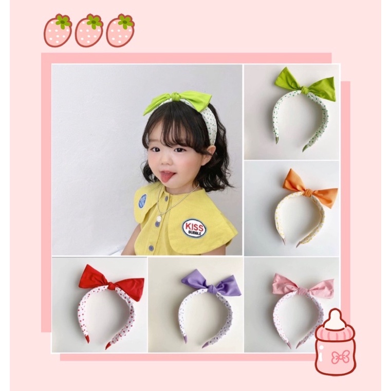 Cài nơ mùa hè tông màu nổi bật xinh tươi cho bé