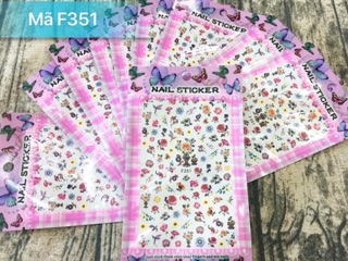 Sticker dán trang trí móng