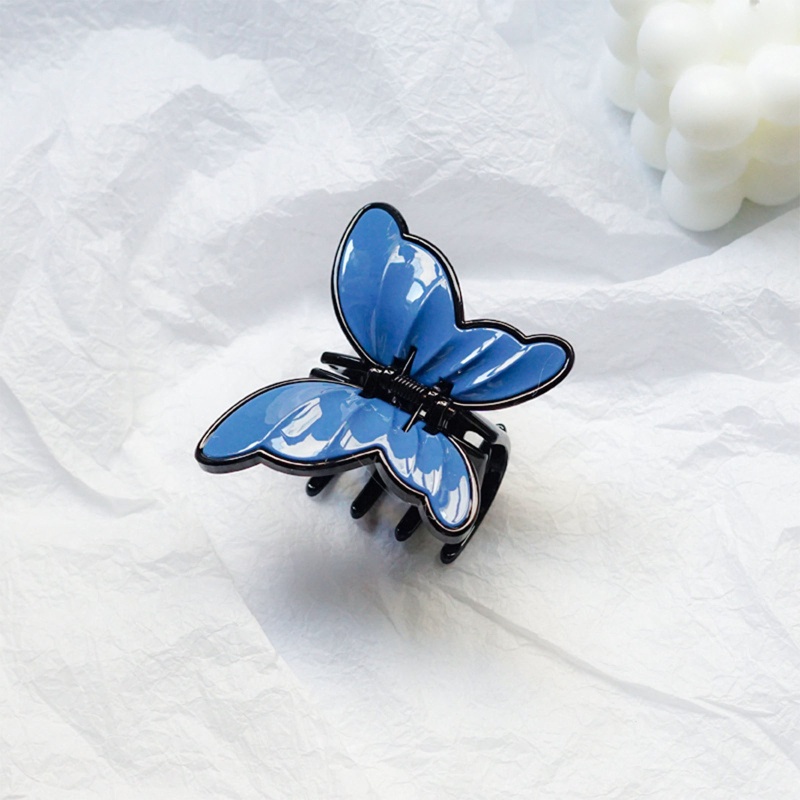 Kẹp Tóc Càng Cua Dài Bằng Nhựa Dày / Mỏng Hình Bướm Dễ Thương Cho Nữ