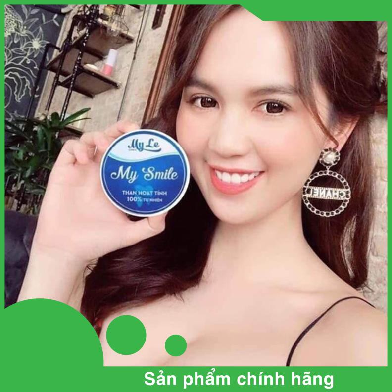 Trắng răng than hoạt tính My Smile(TẶNG BÀN CHẢI, SP CHÍNH HÃNG),bột đánh răng làm trắng răng từ than hoạt tính