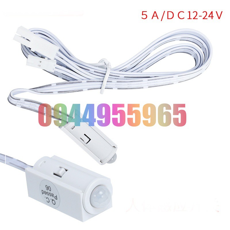 Công tắc cảm ứng tủ bếp tủ quần áo chạm vẫy tay đóng mở cửa đèn sáng 12V