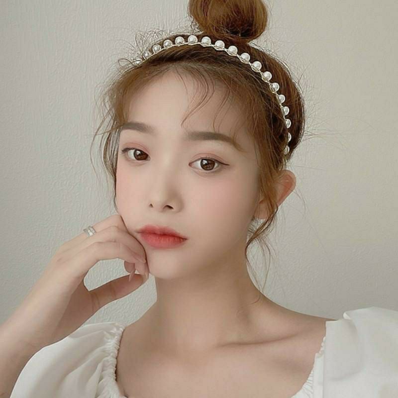 [HÀNG LOẠI 1] Cài Tóc Đính Đá Ngọc Trai Nhân Tạo cho nữ khi Trang điểm Rửa mặt phong cách Hàn Quốc trend Tiktok