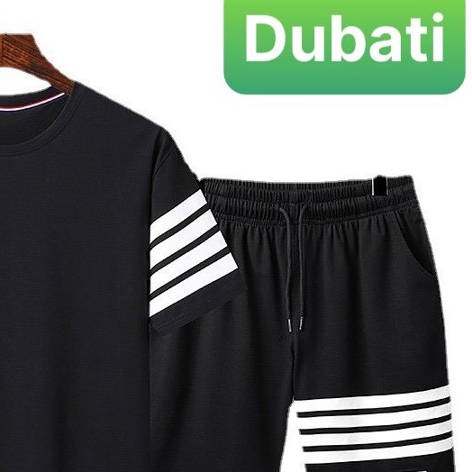 ĐỒ BỘ THỂ THAO 3 SỌC PHỐI QUẦN ĐÙI, SET ĐỒ BỘ SANG CHẢNH SIÊU HOT- DUBATI FASHION