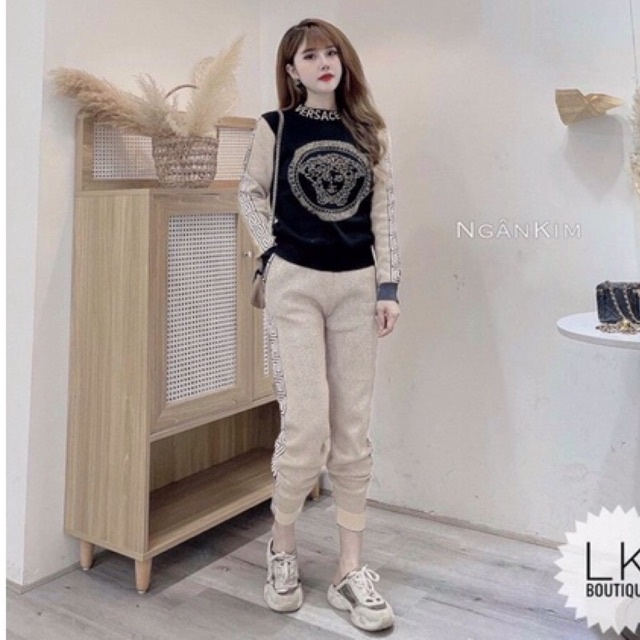SET BỘ THU ĐÔNG NỮ VER SACE ÉP ĐÁ VIỀN CHỮ SANG CHẢNH CHẤT UMI L1