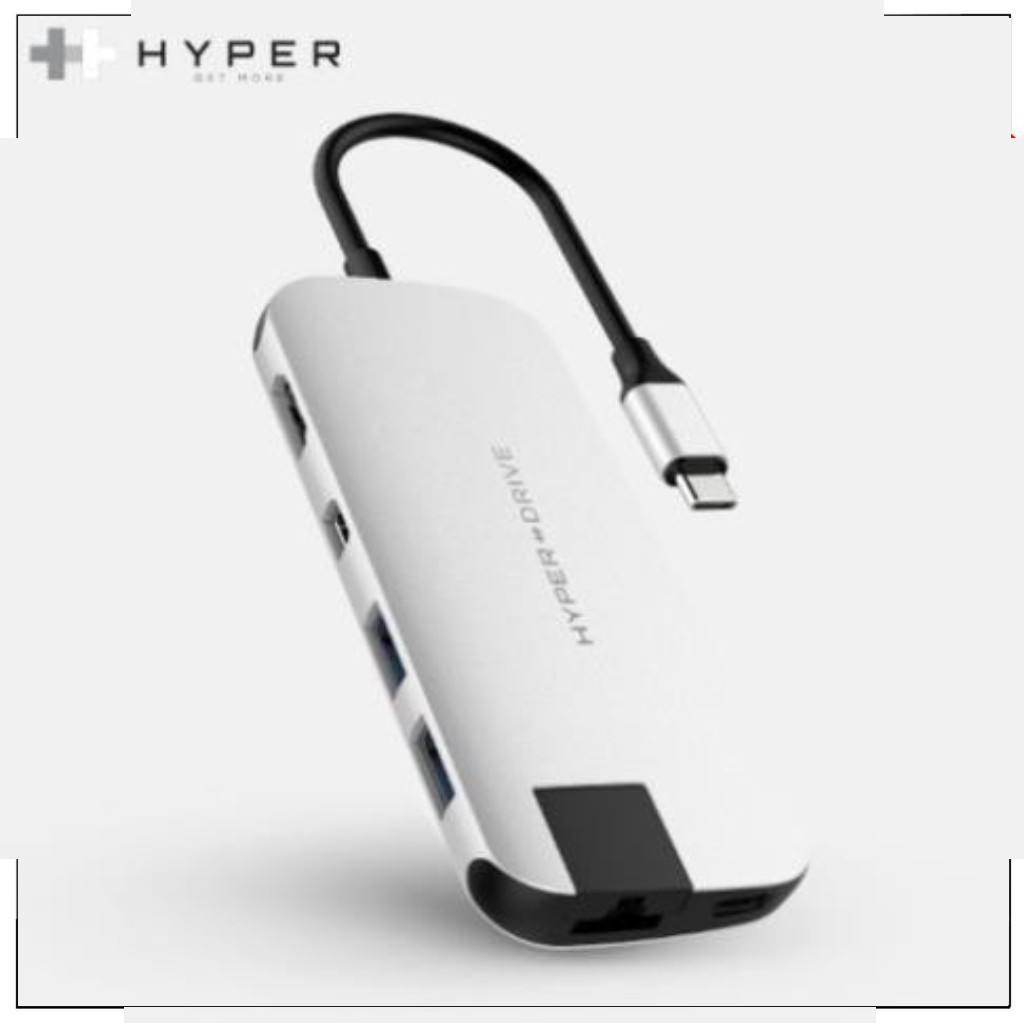 Cổng Chuyển Hyperdrive Slim 8in1 USB-C Hub Cho Macbook,PC,Devices Chính Hãng - 𝒎𝒂𝒄𝒃𝒐𝒐𝒌