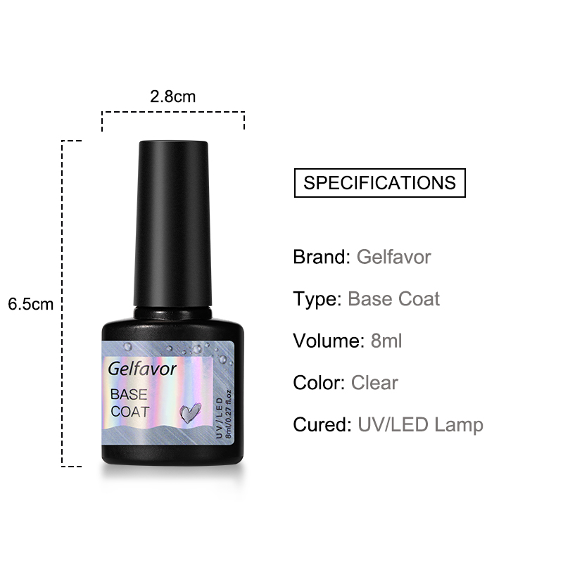 Sơn Nền/Phủ ROSALIND Gelfavor Sấy Đèn Led/Uv Dung Tích 8ml