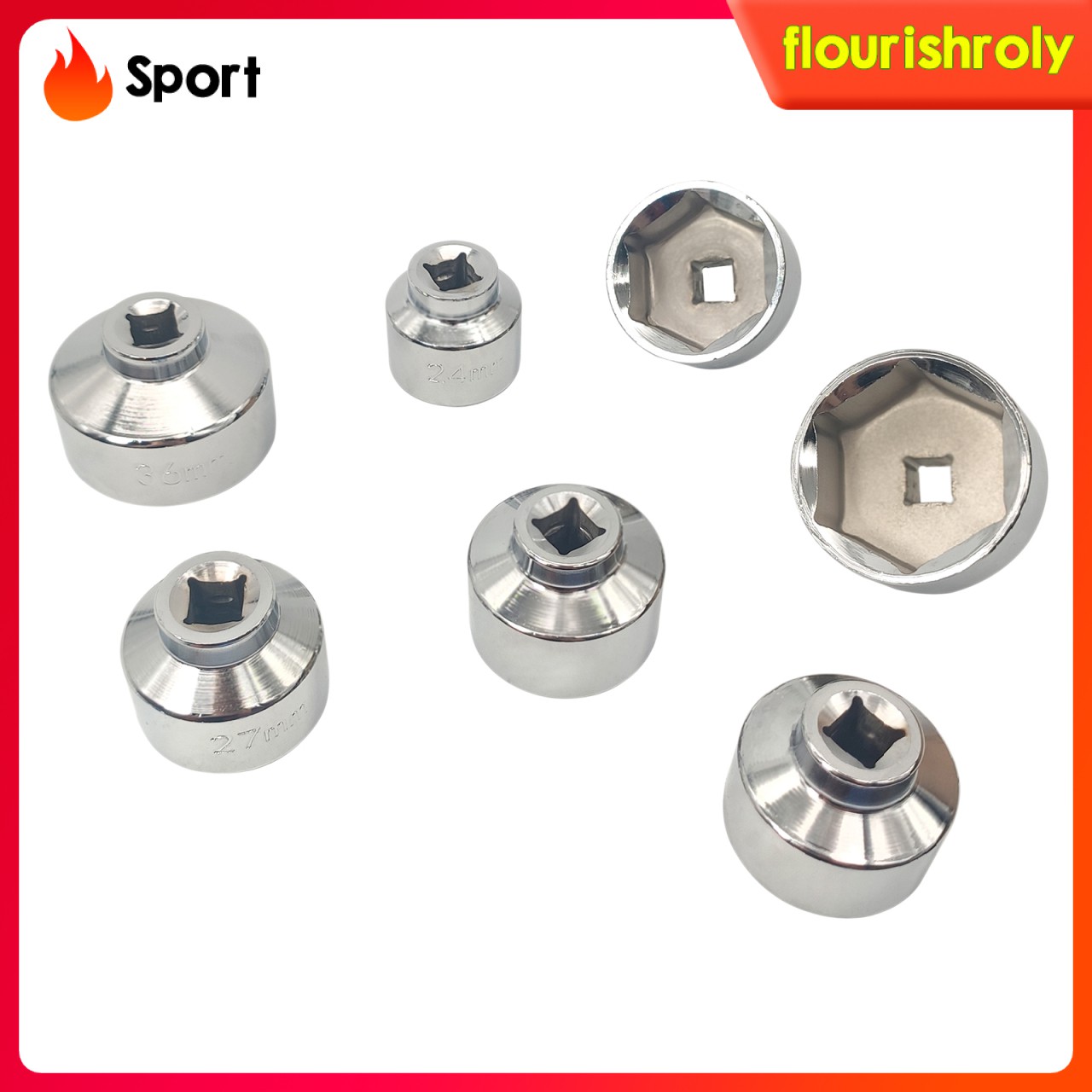 Bộ 7 Cờ Lê 3 / 8 "24 27 29 30 32 36 38mm