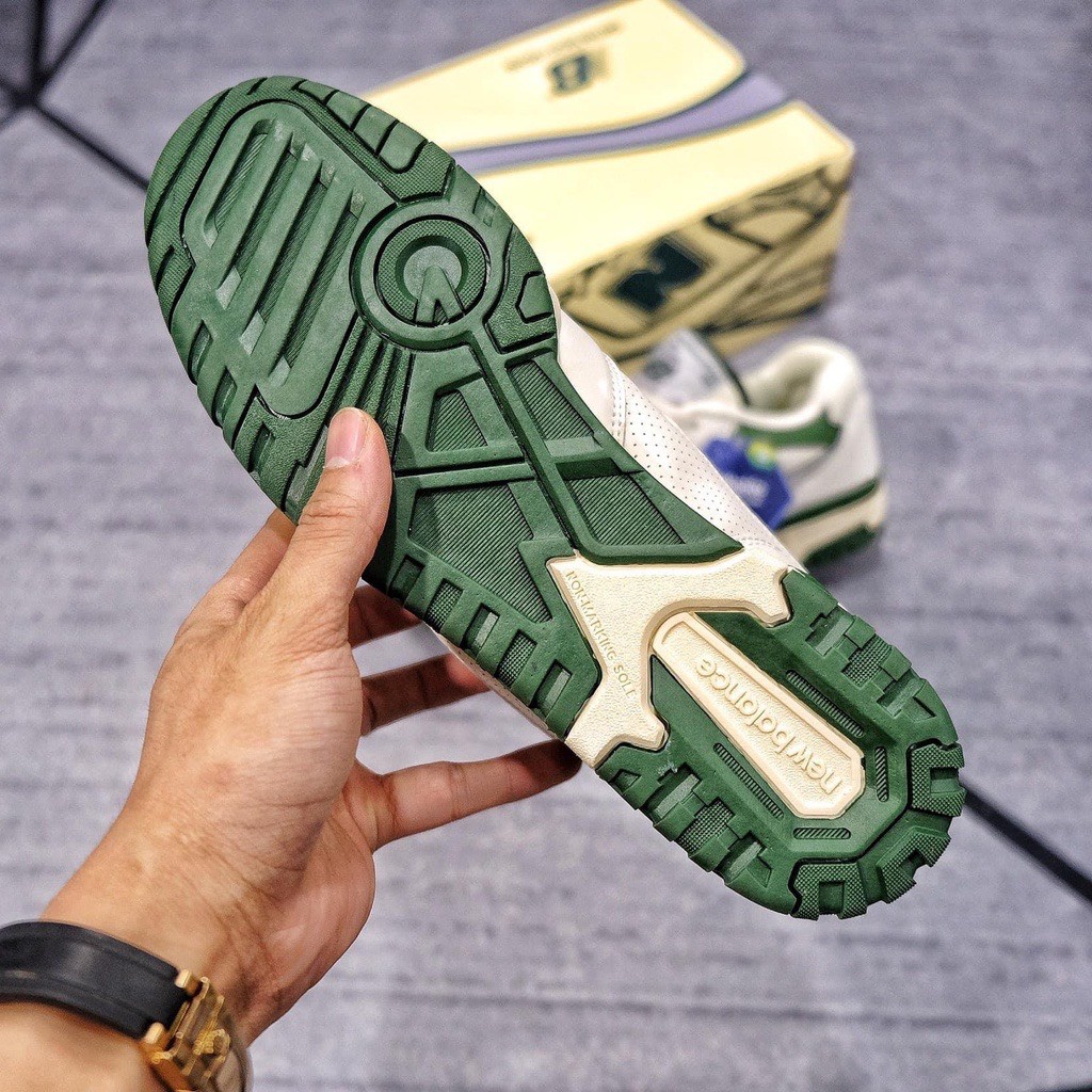 Giày New Balance 550 ‘White Green’ S.Cấp, Giày NB 550 trắng xanh nam nữ Full Bill, Box