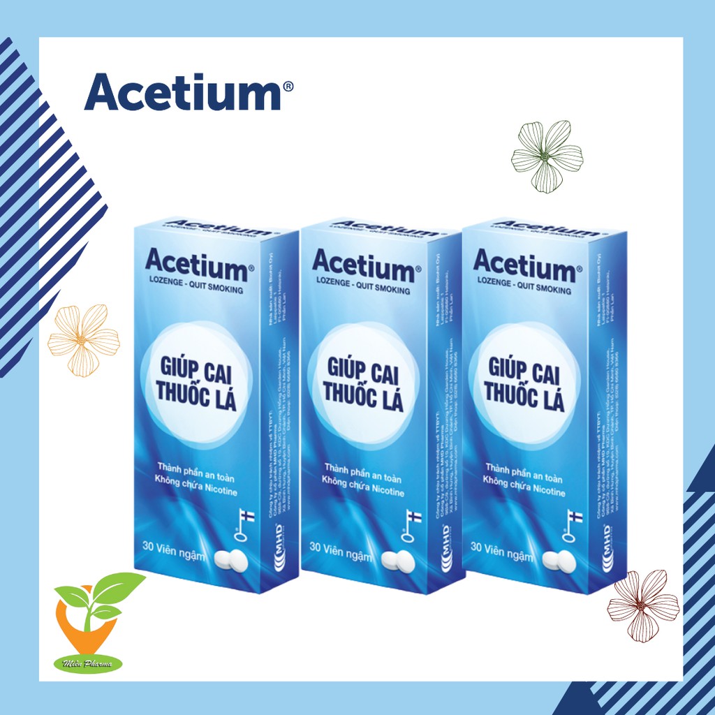 Viên ngậm cai thuốc lá Acetium