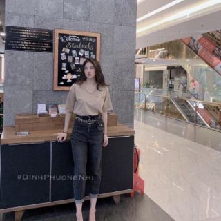 [ BAO ĐẸP] Áo phông giấy cổ tim [ HÀNG SẴN]