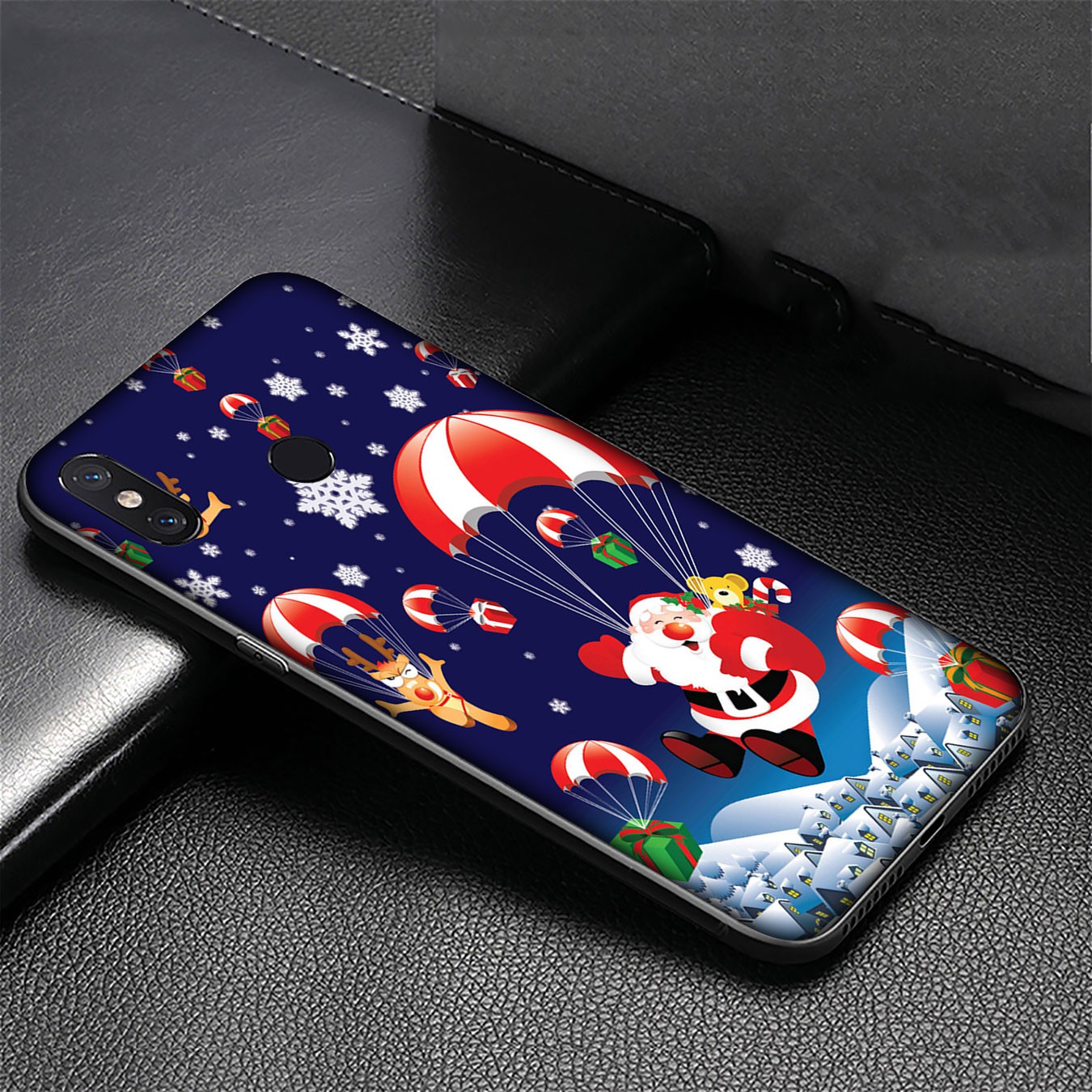 Ốp Lưng Silicone Họa Tiết Chủ Đề Giáng Sinh Thời Trang Cho Xiaomi Redmi Note 8 6 Pro 8t 6a 8a Note6 Note8