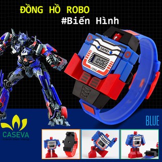 Đồng Hồ Trẻ Em Trai SkMEI W691 Robo Siêu Nhân Biến Hình Bé Trai Mặt 42x55mm