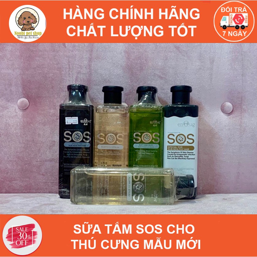 Sữa Tắm SOS Cho Thú Cưng Chó Mèo Mẫu Mới